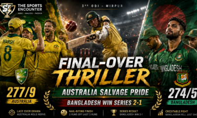 Australia Salvage Pride, Avoid ODI Whitewash Against Bangladesh in Final-Over Thriller