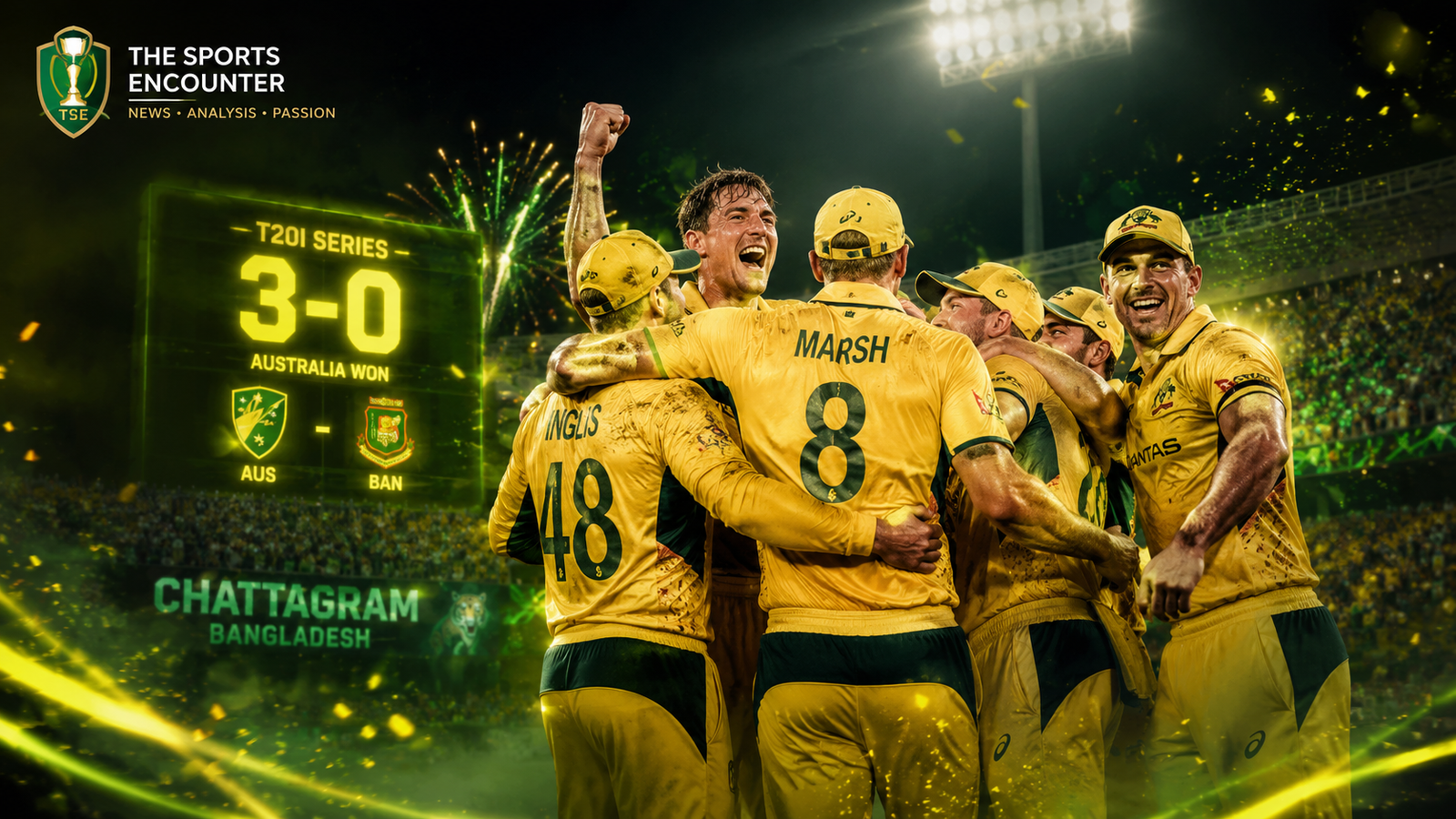 Australia Whitewash Bangladesh in T20I Series as Marsh Joins the Party