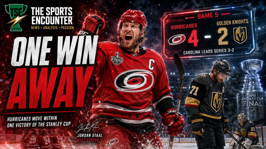 Carolina Hurricanes Go 3-2 Up in Stanley Cup Final After Game 5 Win Over Vegas Golden Knights