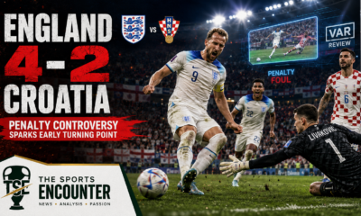 England Beat Croatia 4-2 as Kane and Bellingham Turn Chaos Into a World Cup Statement