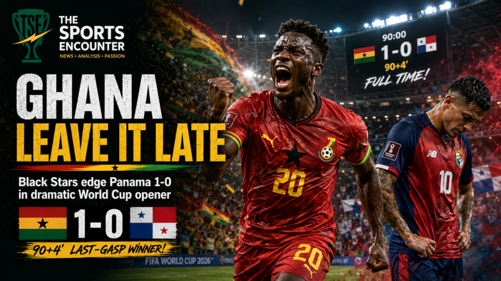 Ghana Leave It Late as Yirenkyi Breaks Panama Hearts in World Cup Opener