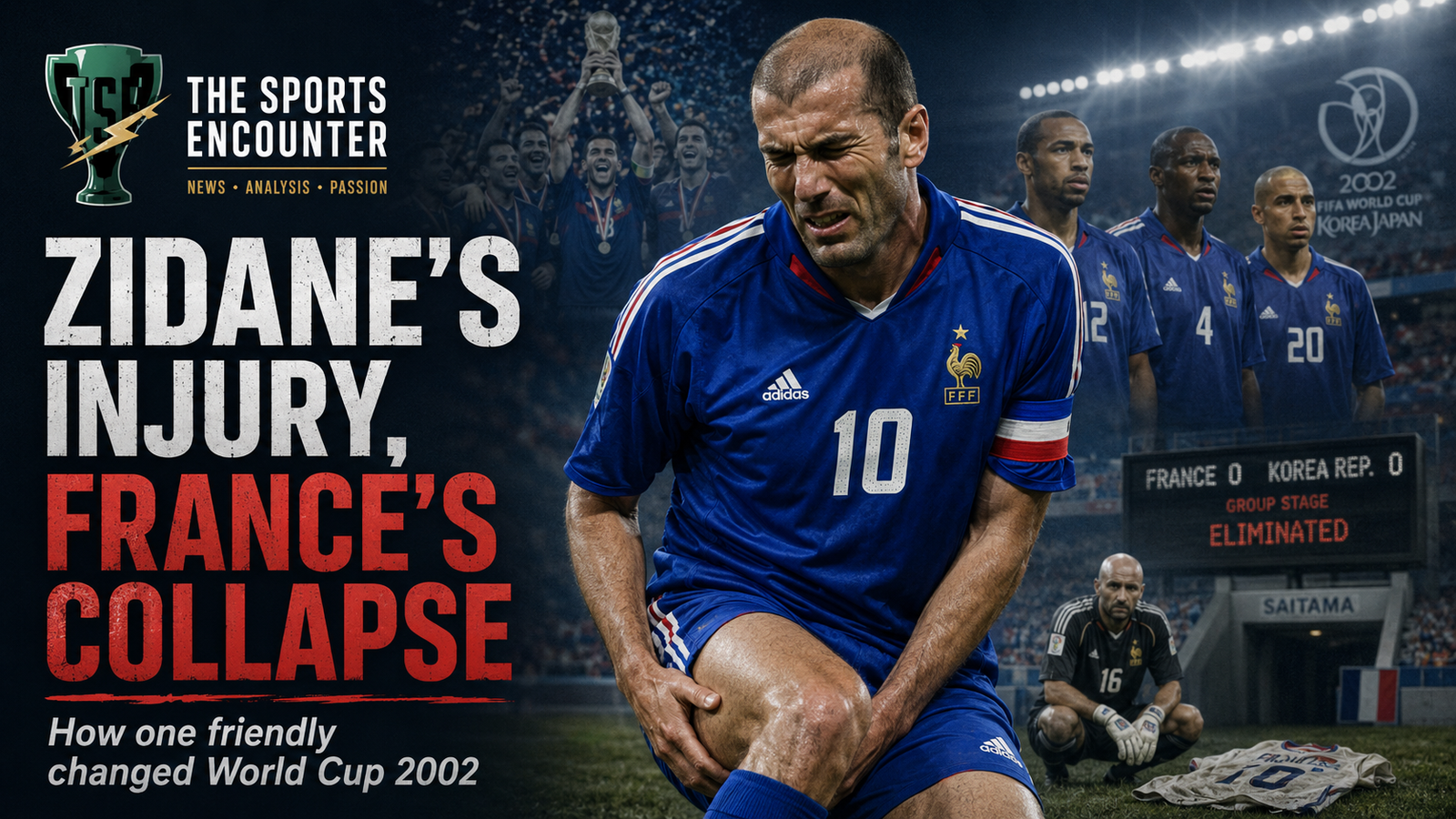 The Friendly That Changed a World Cup: How Zidane’s Injury Crushed France in 2002