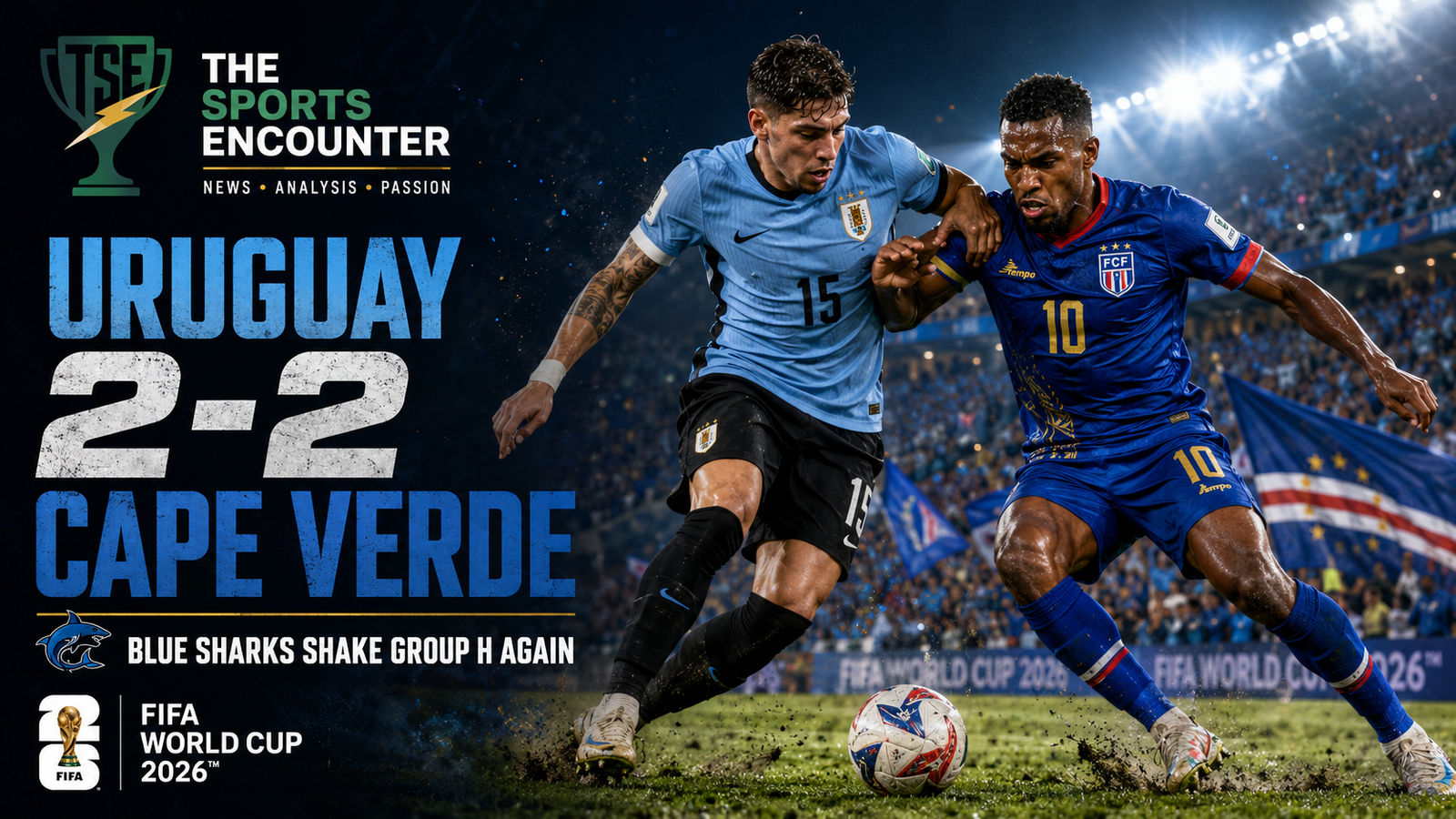 Cape Verde Stun Uruguay in 2-2 World Cup Thriller as Group H Opens Up