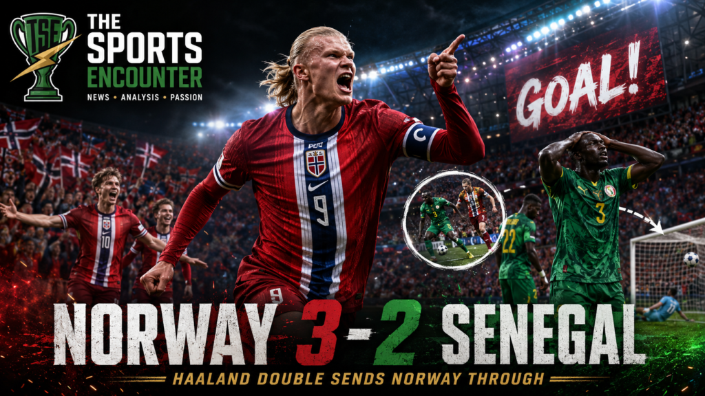 Norway are through to the FIFA World Cup 2026 knockout stage after a tense 3-2 win over Senegal, powered by Erling Haaland’s finishing and one costly Senegal defensive lapse.