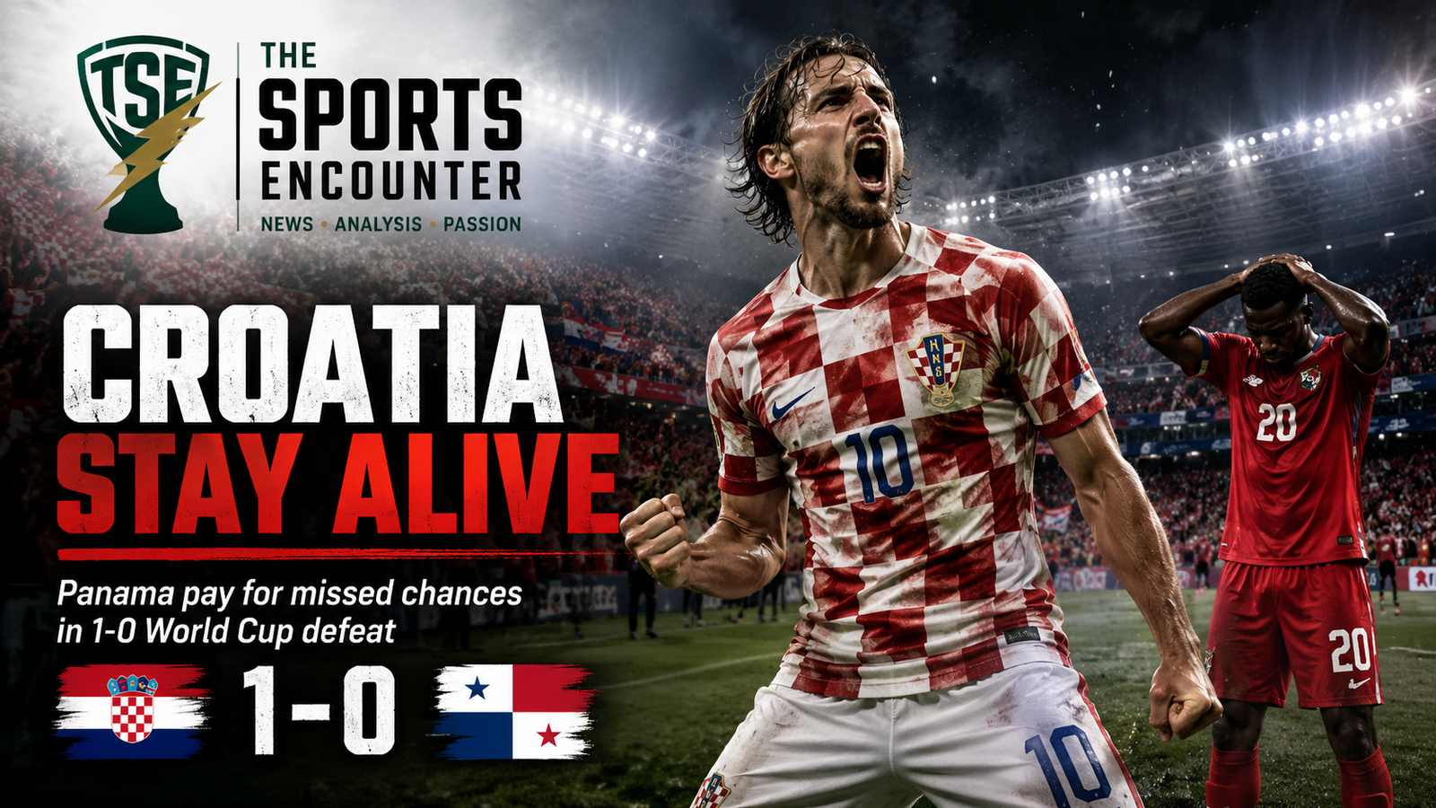 Croatia survived a gutsy Panama performance to win 1-0 in Toronto, keeping their FIFA World Cup 2026 hopes alive while ending Panama’s dream of reaching the Round of 32.