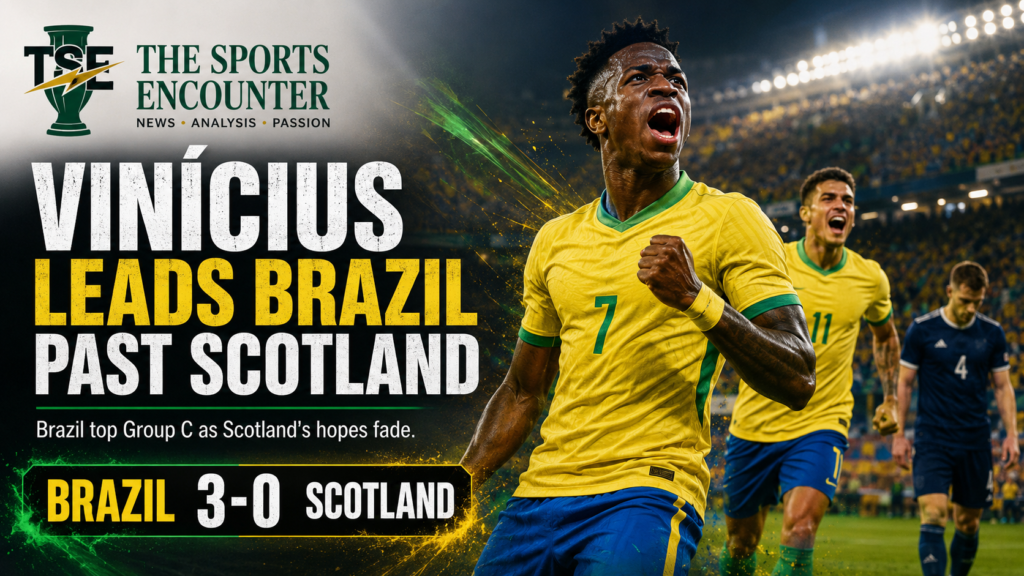 Brazil Top Group C After Vinícius Júnior Double Sinks Scotland