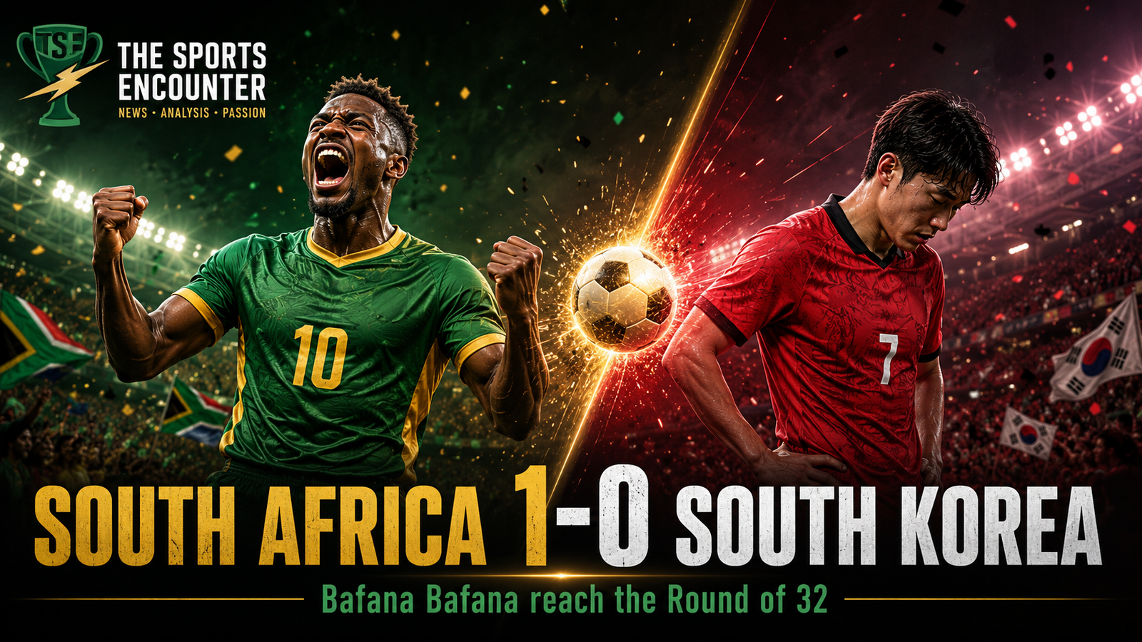 South Africa Make World Cup History as South Korea Slip Into a Nervous Knockout Wait