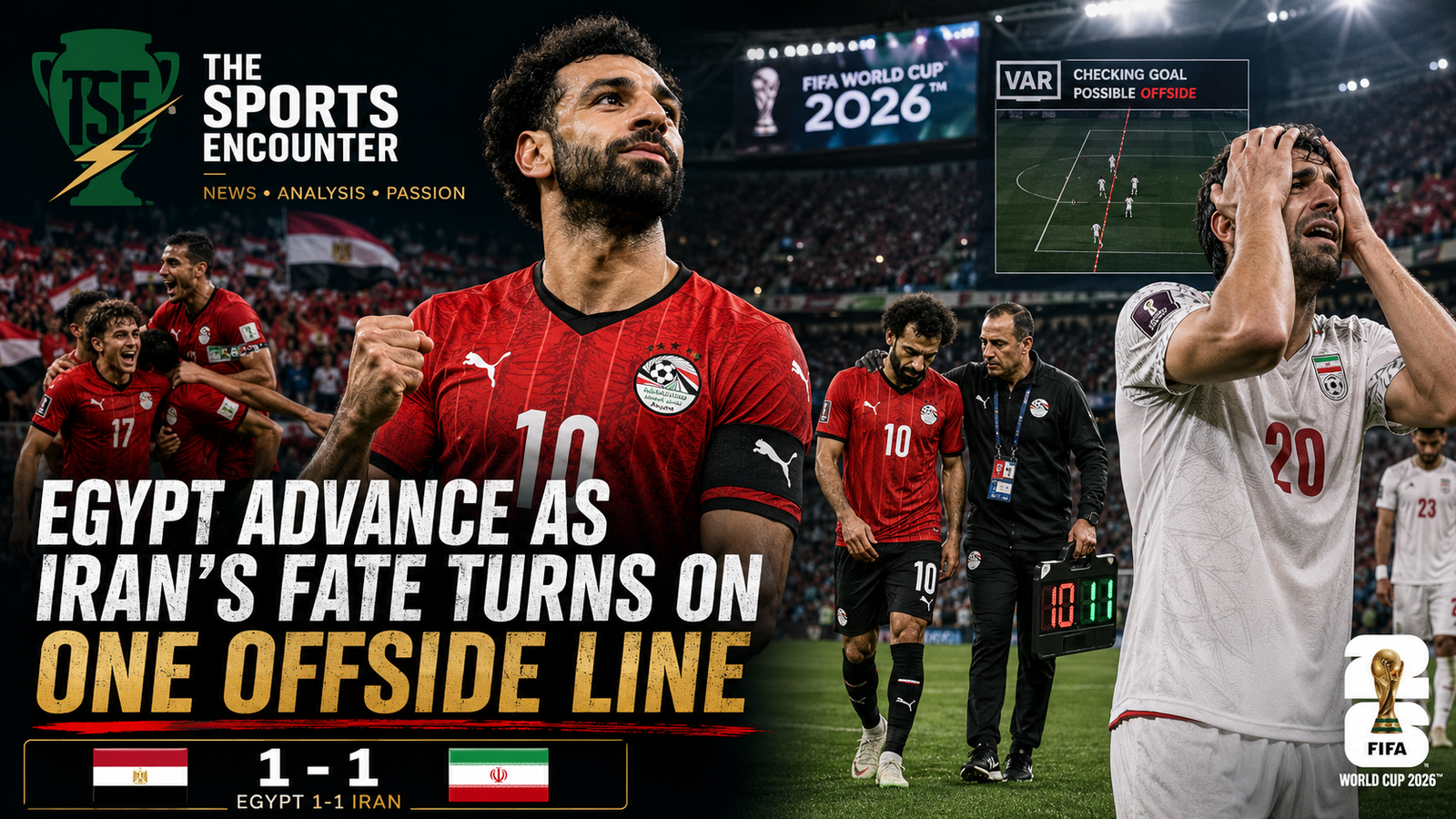 Egypt Advance as Iran’s World Cup Fate Turns on One Offside Line in Seattle