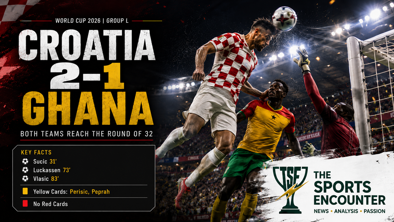 Croatia Find Their Knockout Pulse as Ghana Survive Defeat and Stay Alive at World Cup 2026