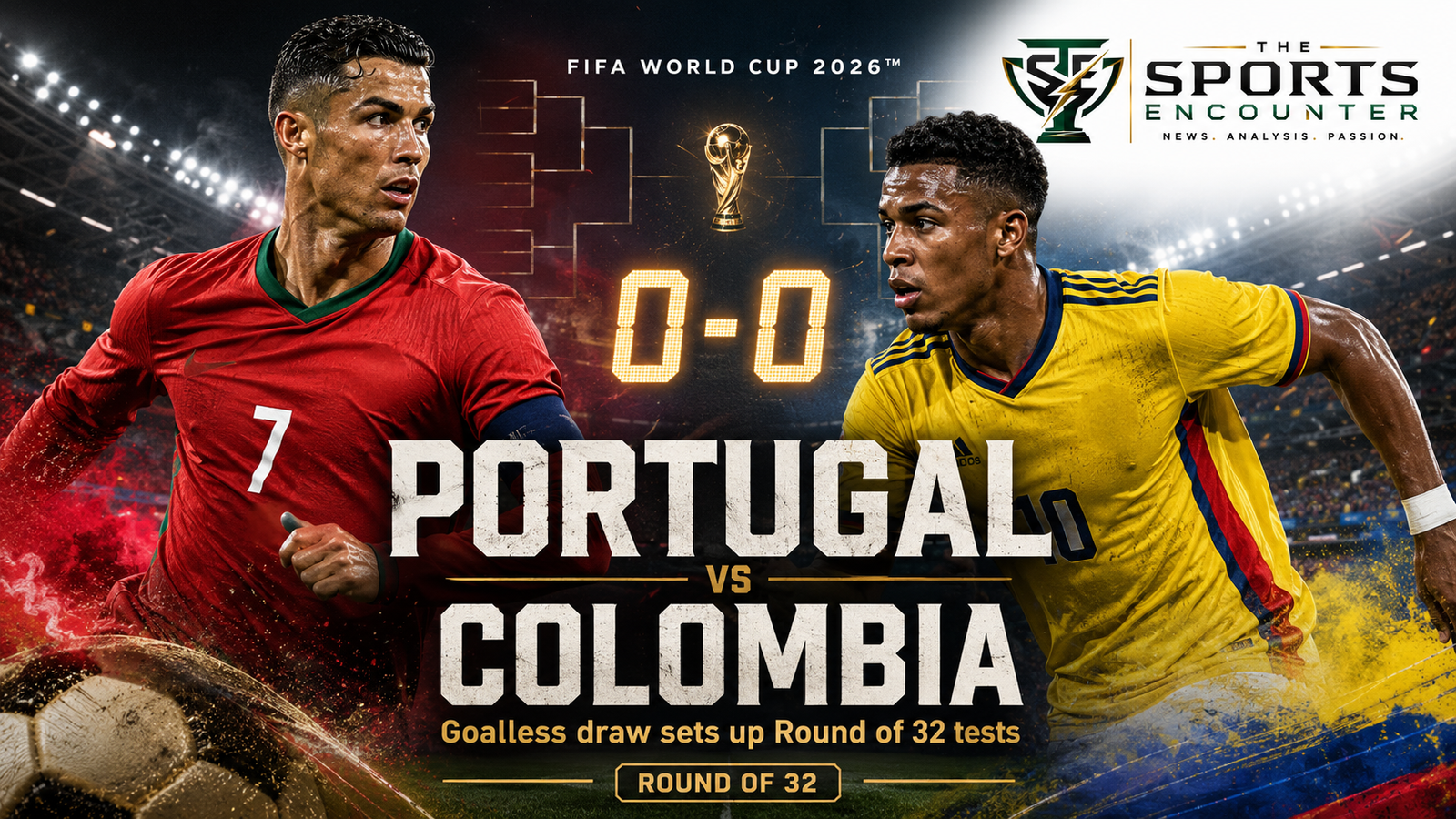 Ronaldo Quiet as Colombia Frustrate Portugal in World Cup Stalemate