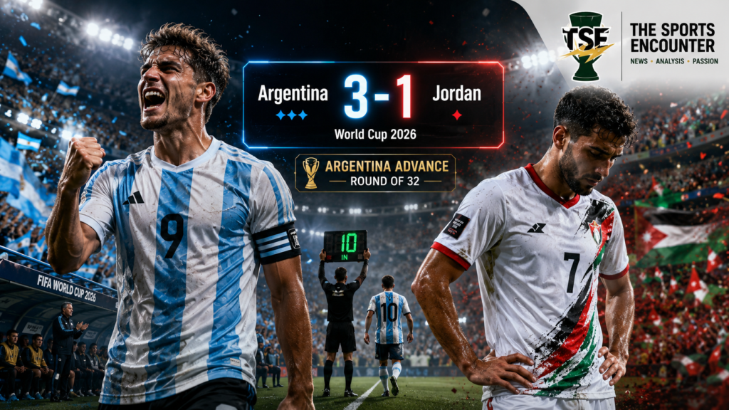 Argentina Beat Jordan 3-1 as Messi Scores After Bench Start