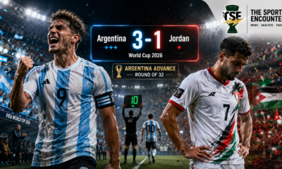 Argentina Beat Jordan 3-1 as Messi Scores After Bench Start
