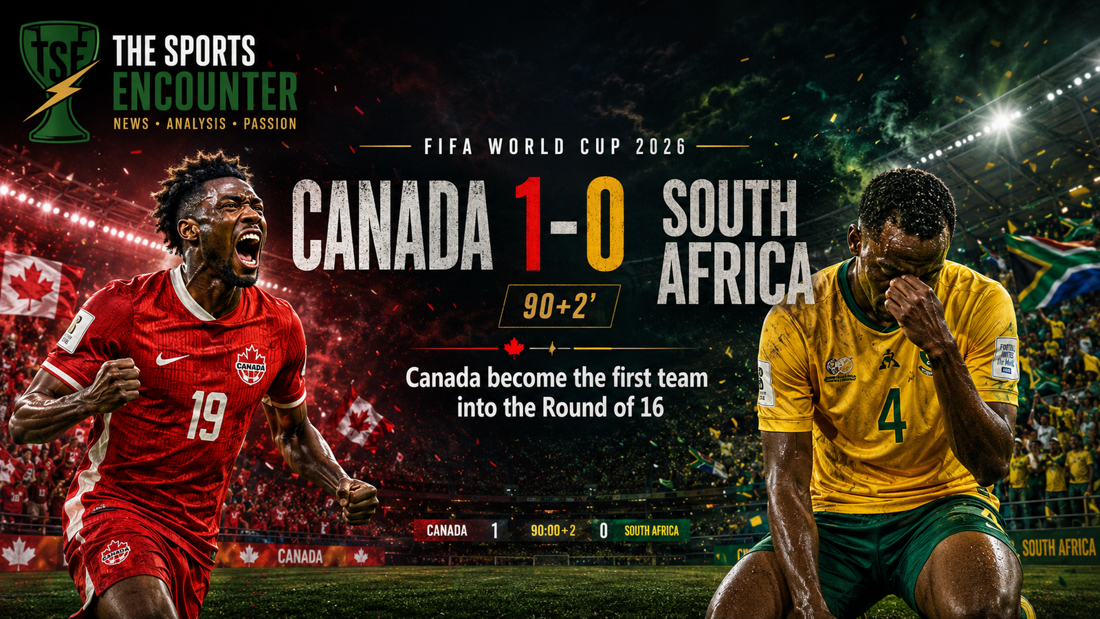 Canada Edge South Africa 1-0 to Become First Team Into World Cup 2026 Last 16