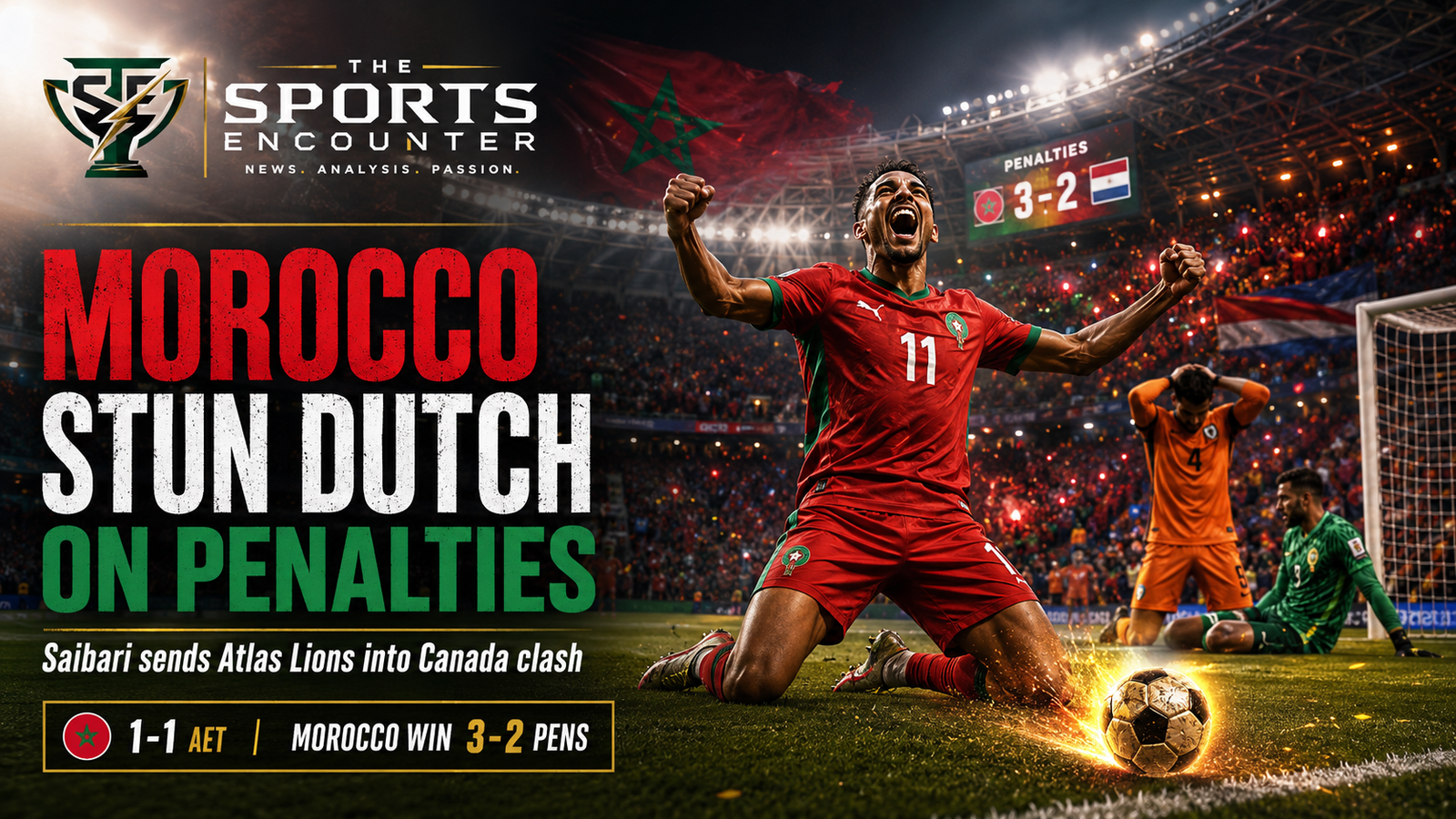 Morocco Turn Stoppage-Time Survival Into Penalty Shootout Glory