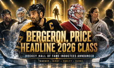 Patrice Bergeron, Carey Price Lead Hockey Hall of Fame Class 2026