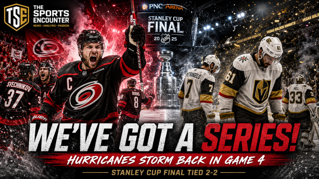 Stanley Cup Final at Even Stevens as Hurricanes Win Game 4
