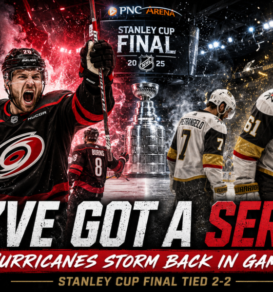 Stanley Cup Final at Even Stevens as Hurricanes Win Game 4