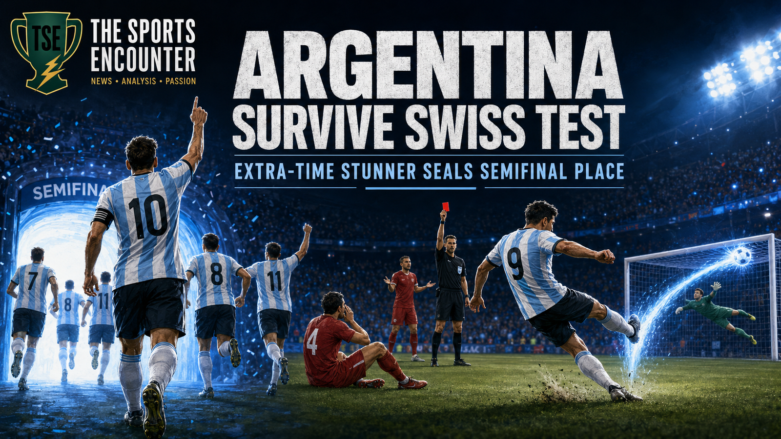 Messi Finally Gets England as Argentina Survive Switzerland’s Fierce Challenge