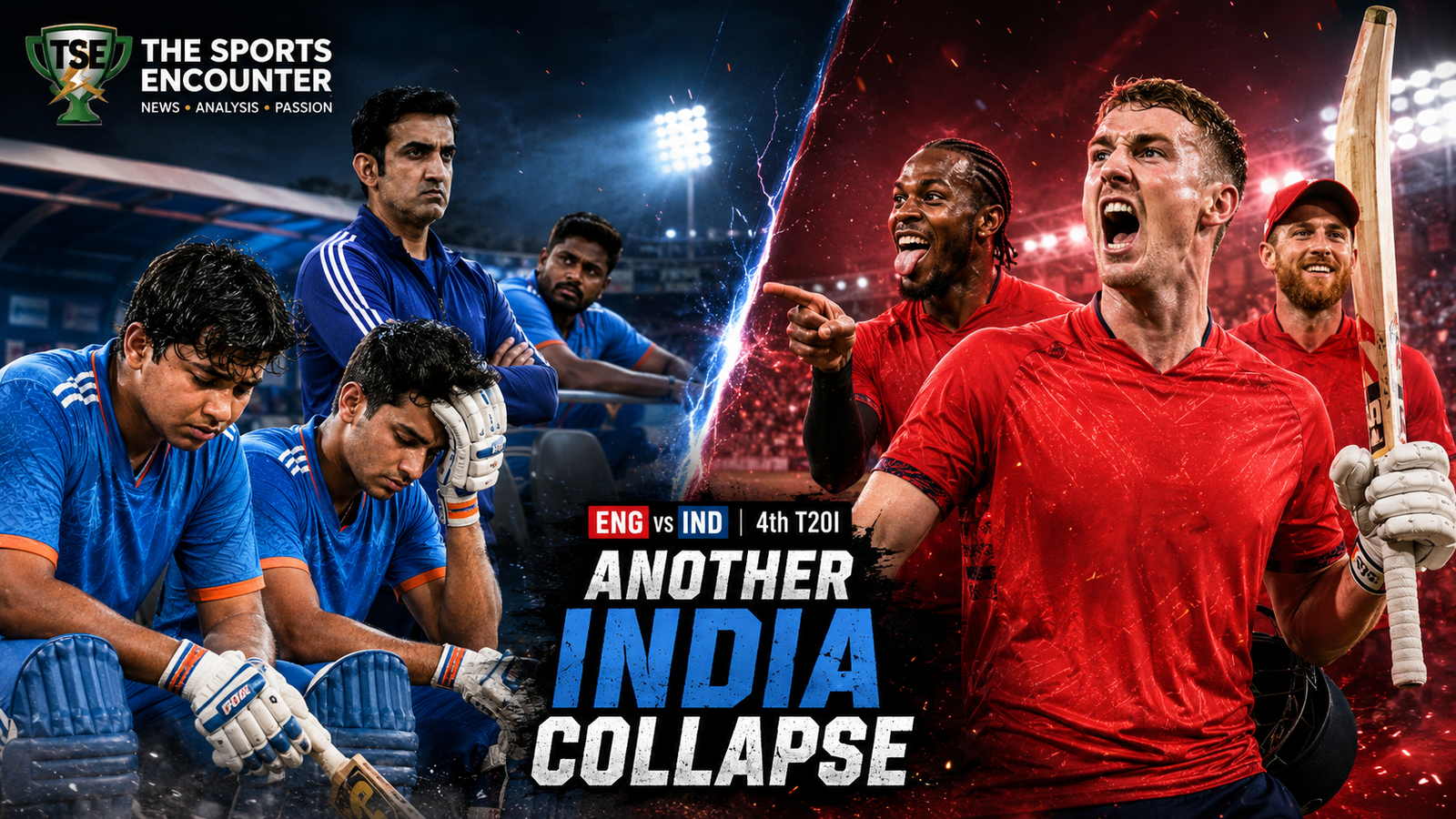 India’s T20I Problems Deepen as England Seal Ruthless Nine-Wicket Win