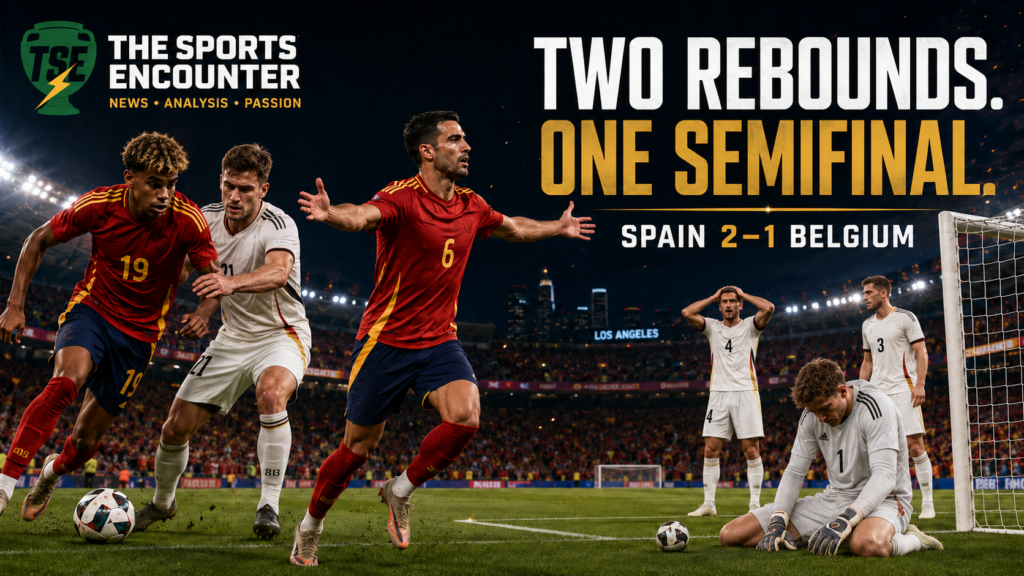 Belgium Beaten by the Rebound as Spain Reach World Cup Semifinal