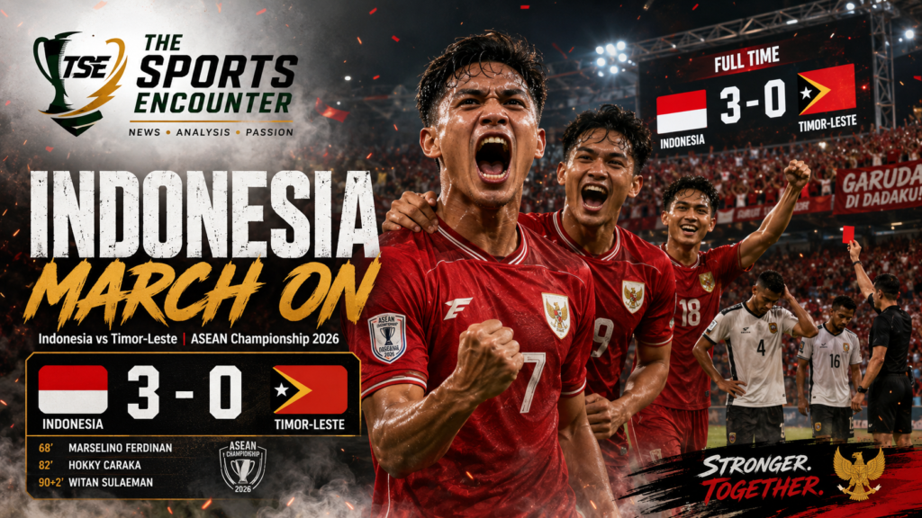 Indonesia Break 10-Man Timor-Leste Late to Stay in Semifinal Hunt