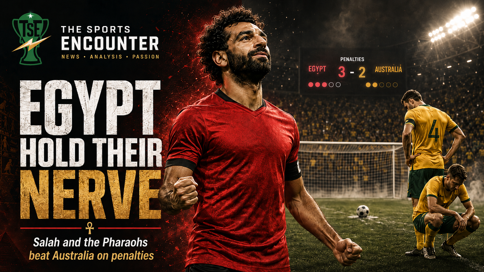 Salah’s Egypt Hold Their Nerve as Australia Fall in Penalty Shootout Drama