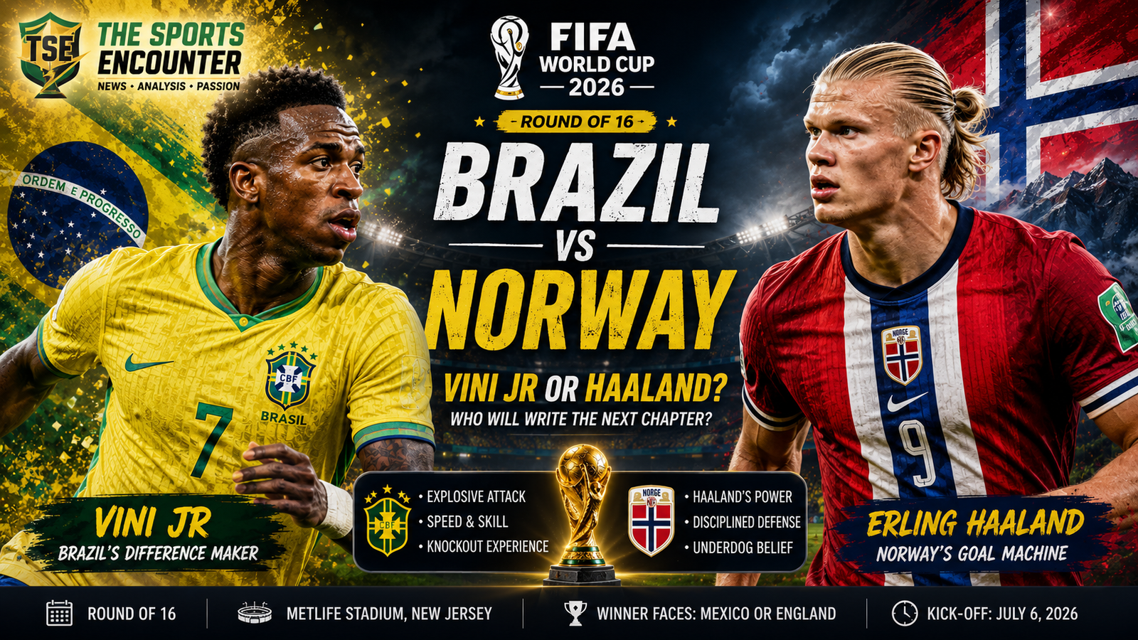 Vini Jr vs Haaland Gives Brazil and Norway a World Cup Clash With Bite