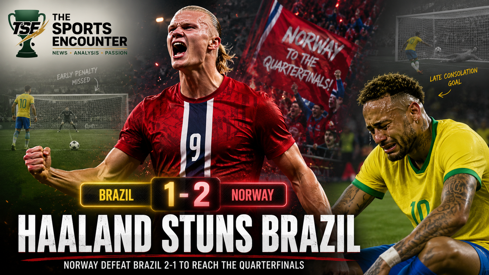 Haaland Turns Brazil’s Missed Penalty Into a World Cup Nightmare