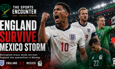 England Outlast Mexico in Azteca Battle to Set Up Norway Quarterfinal