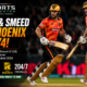 Joe Clarke and Will Smeed run between the wickets during their 104-run opening partnership for Birmingham Phoenix against Trent Rockets at Edgbaston in The Hundred 2026.