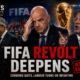 Gianni Infantino faces mounting internal opposition at FIFA as Carlos Cordeiro resigns and Kevin Lamour publicly challenges the proposed World Cup stake sale.