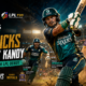 Reeza Hendricks plays an attacking shot for Dambulla Sixers as Shaheen Shah Afridi reacts during Kandy Royals’ 18-run defeat in the second match of the Lanka Premier League 2026.