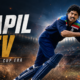 Kapil Dev bats in India’s blue 1992 World Cup kit in a cinematic action scene, with The Sports Encounter logo and “1992 World Cup Era” text.