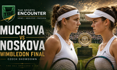 Karolina Muchova and Linda Noskova face off before the Wimbledon 2026 women’s singles final at the All England Club.