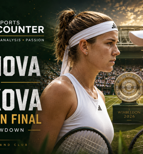 Karolina Muchova and Linda Noskova face off before the Wimbledon 2026 women’s singles final at the All England Club.
