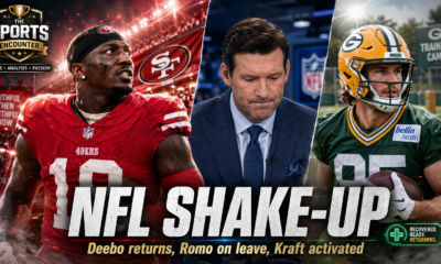 Deebo Samuel returns to the San Francisco 49ers, Tony Romo is placed on leave from CBS, and Green Bay Packers tight end Tucker Kraft resumes training after ACL surgery.