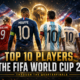 VFX-style featured image showing ten FIFA World Cup 2026 footballers from behind with shirt names including Mbappe, Messi, Haaland, and Bellingham, standing in a dramatic stadium under The Sports Encounter logo.