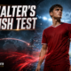 Cinematic VFX artwork of an American midfielder in a red kit entering a floodlit English stadium, representing Sebastian Berhalter’s transfer from Vancouver Whitecaps to Middlesbrough.