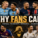 Famous football friendship pairings appear in a cinematic stadium collage exploring why fans care about player bromances and reunions.