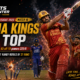 Chamindu Wickramasinghe launches a powerful shot as Jaffna Kings celebrate their 21-run victory over Kandy Royals in LPL 2026 Match 18 at Pallekele.