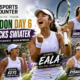 Alexandra Eala celebrates at Wimbledon 2026 after shocking Iga Swiatek, with Elise Mertens, Madison Keys, Elena Rybakina, and Serena Williams shown as key women’s Day 6 headline-makers.