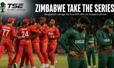 Zimbabwe players celebrate their 2-1 ODI series victory while disappointed Bangladesh players reflect on missed opportunities in Harare.