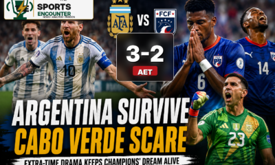 Argentina Escape in Extra Time After Cabo Verde Push Champions to the Brink