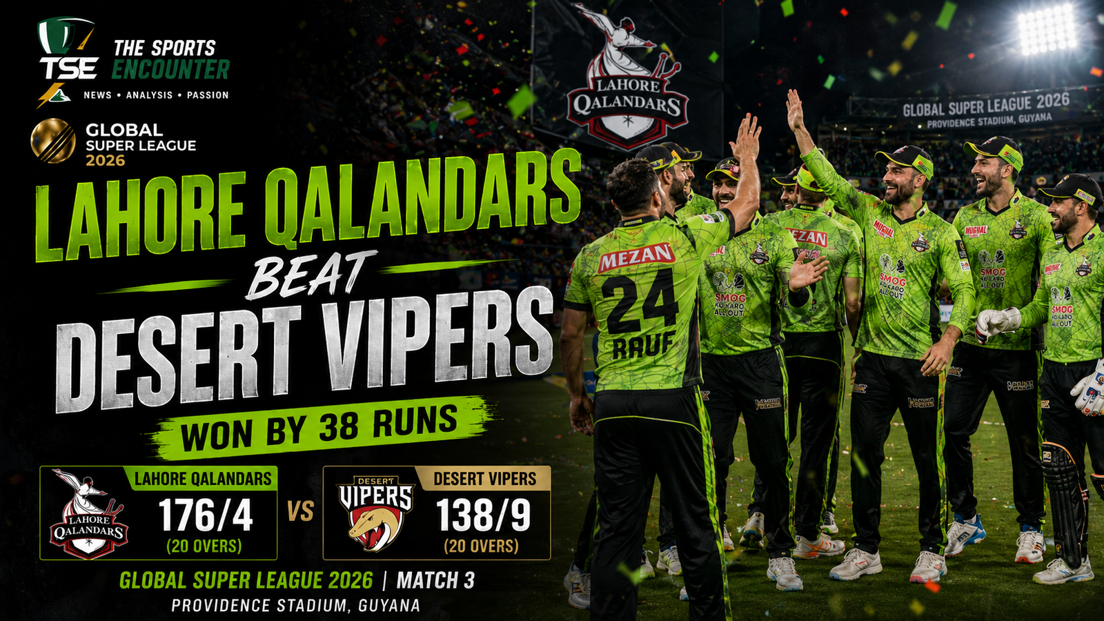 Bracewell Leads from the Front as Lahore Qalandars Stay Unbeaten