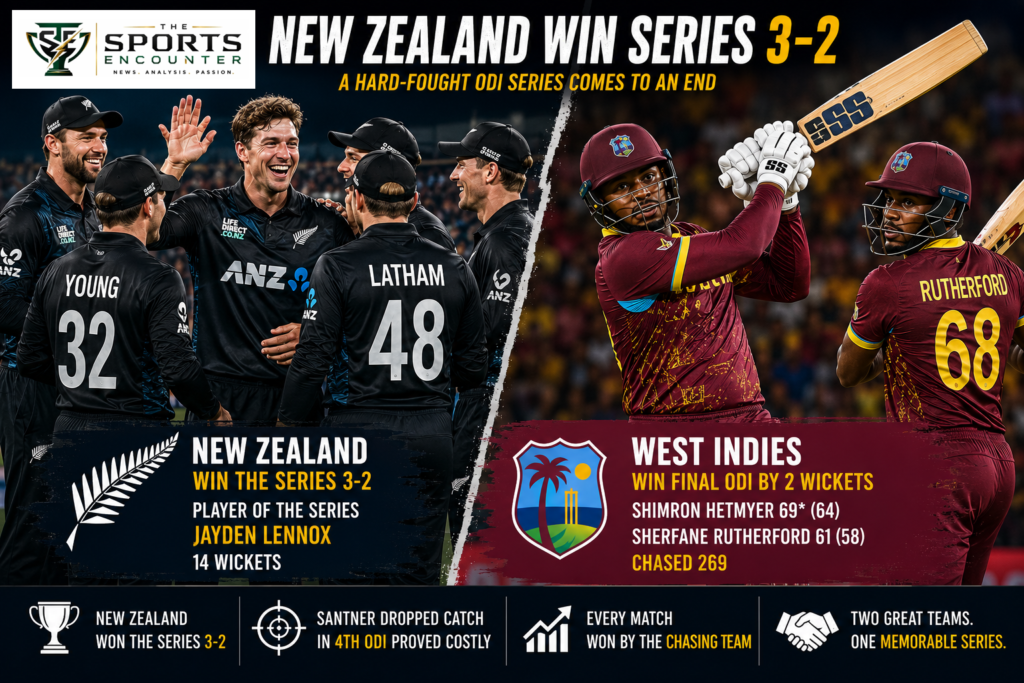 Hetmyer Holds His Nerve as West Indies Finish Gripping New Zealand Series With Victory