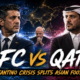 AFC President Sheikh Salman and Qatar football officials depicted in a dramatic split-screen graphic as the Gianni Infantino crisis deepens divisions inside Asian football.