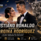 Cristiano Ronaldo and Georgina Rodríguez pictured in a cinematic wedding-themed graphic set against the Portuguese coast, highlighting their private August 2026 ceremony in Cascais, family journey, wedding rings, and The Sports Encounter logo.