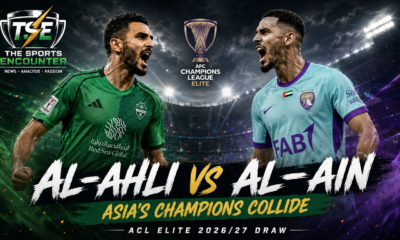 Al-Ahli and Al-Ain players face off in a dramatic AFC Champions League Elite setting as the last three Asian champions prepare to meet in the 2026/27 league phase.