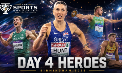 Amy Hunt, Mark English, Kristjan Čeh, and Leo Neugebauer headline Birmingham 2026 Day 4 after standout European Championship performances at Alexander Stadium.