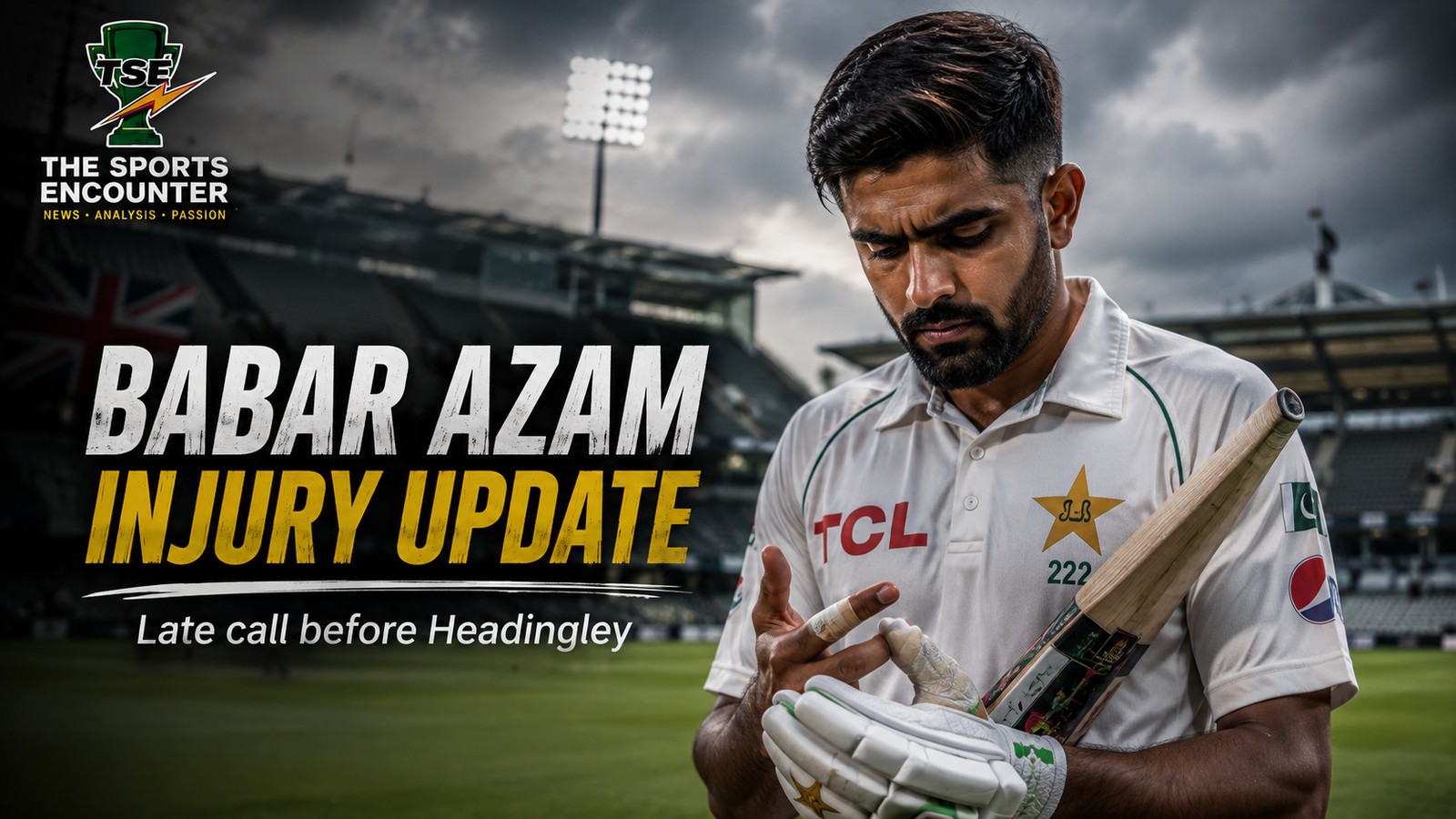 Babar Azam trains at Headingley as Pakistan wait on a late medical decision over his injured right hand before the first Test against England.